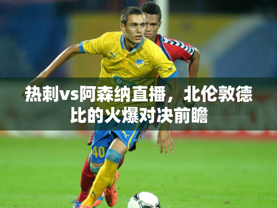 热刺vs阿森纳直播，北伦敦德比的火爆对决前瞻