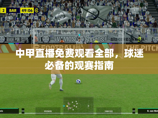 中甲直播免费观看全部，球迷必备的观赛指南