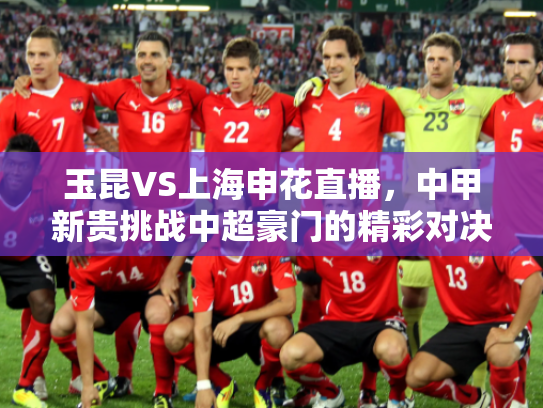 玉昆VS上海申花直播，中甲新贵挑战中超豪门的精彩对决