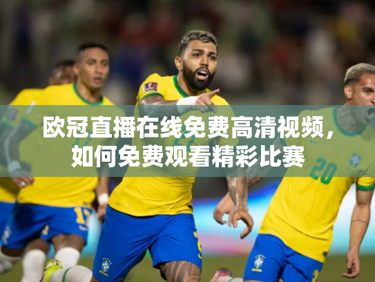 欧冠直播在线免费高清视频，如何免费观看精彩比赛