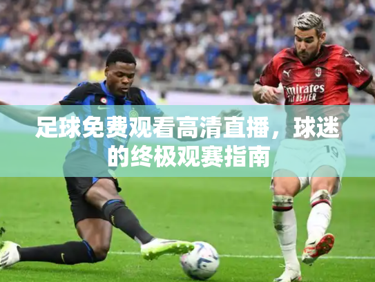 足球免费观看高清直播，球迷的终极观赛指南