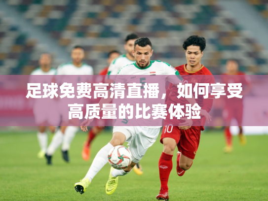足球免费高清直播，如何享受高质量的比赛体验
