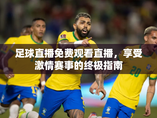 足球直播免费观看直播，享受激情赛事的终极指南