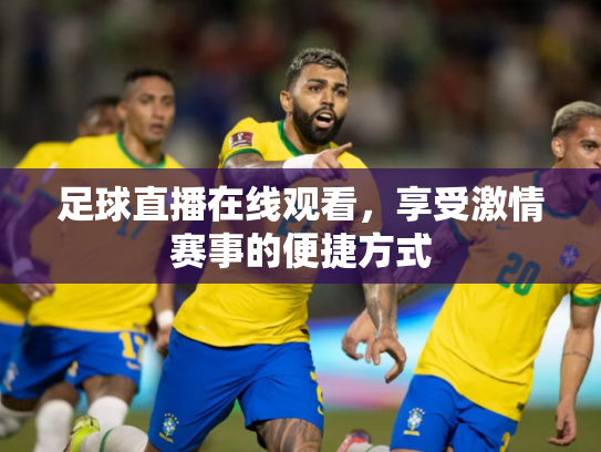 足球直播在线观看，享受激情赛事的便捷方式