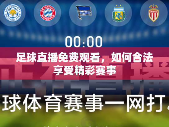 足球直播免费观看，如何合法享受精彩赛事