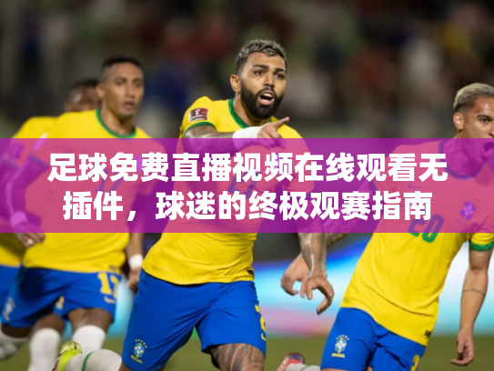 足球免费直播视频在线观看无插件，球迷的终极观赛指南