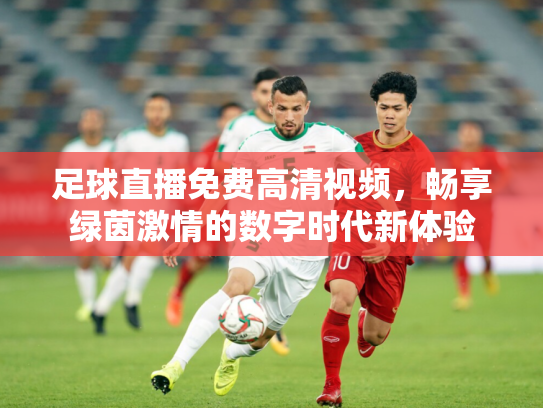 足球直播免费高清视频，畅享绿茵激情的数字时代新体验