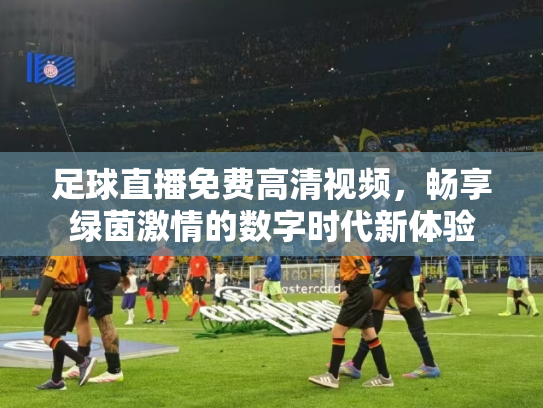 足球直播免费高清视频，畅享绿茵激情的数字时代新体验