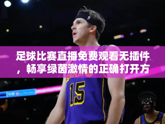 足球比赛直播免费观看无插件，畅享绿茵激情的正确打开方式