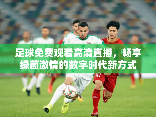 足球免费观看高清直播，畅享绿茵激情的数字时代新方式