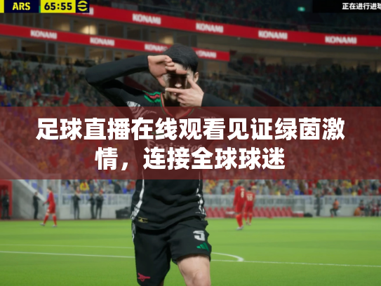 足球直播在线观看见证绿茵激情，连接全球球迷