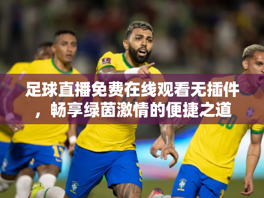 足球直播免费在线观看无插件，畅享绿茵激情的便捷之道