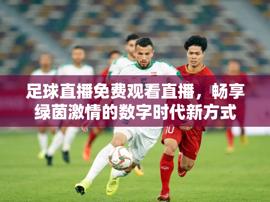 足球直播免费观看直播，畅享绿茵激情的数字时代新方式