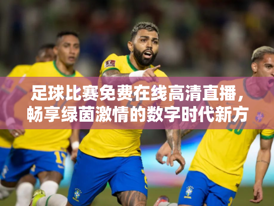 足球比赛免费在线高清直播，畅享绿茵激情的数字时代新方式