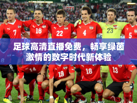 足球高清直播免费，畅享绿茵激情的数字时代新体验