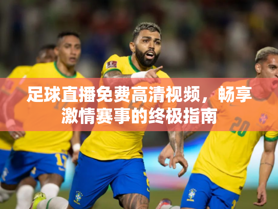 足球直播免费高清视频，畅享激情赛事的终极指南