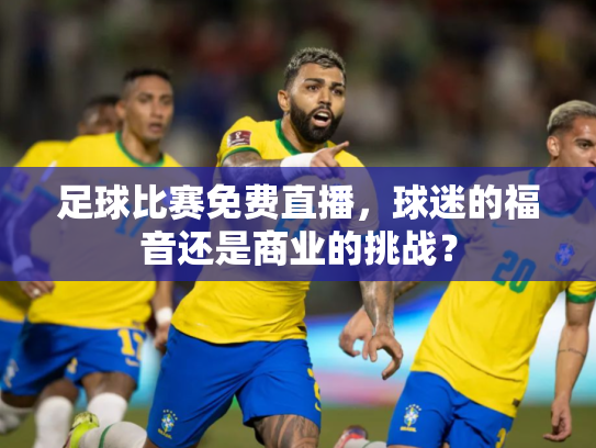 足球比赛免费直播，球迷的福音还是商业的挑战？