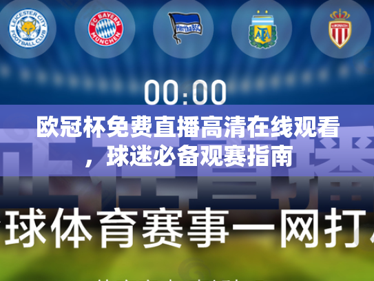 欧冠杯免费直播高清在线观看，球迷必备观赛指南