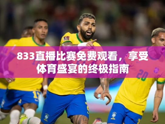 833直播比赛免费观看，享受体育盛宴的终极指南