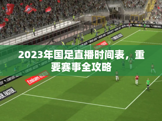 2023年国足直播时间表，重要赛事全攻略