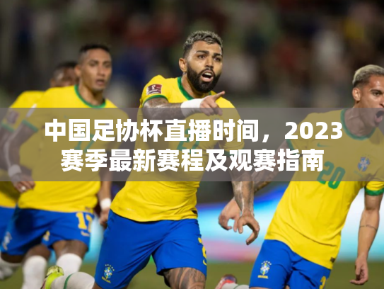 中国足协杯直播时间，2023赛季最新赛程及观赛指南