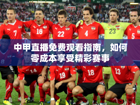 中甲直播免费观看指南，如何零成本享受精彩赛事
